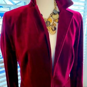 J. Crew Rich Velvet Jacket